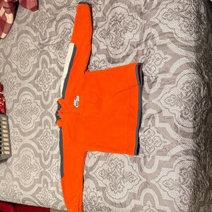 Nike Orange and Black Half-Zip Pullover